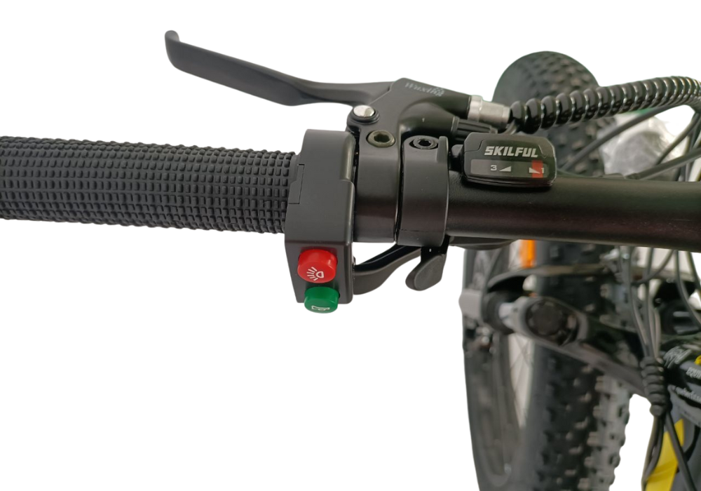 26 inch fat tire bike on snow trail